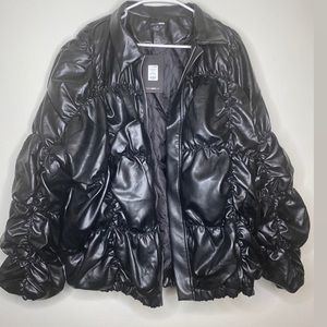 FN Ruched Bomber Jacket